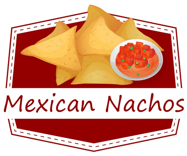 Mexikanische Nachos — Stockvektor