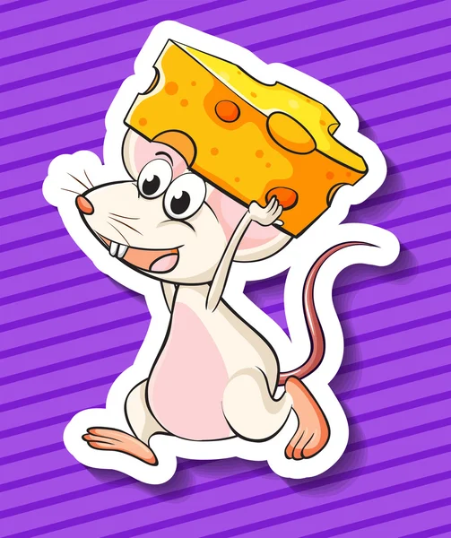 Ratón y queso — Archivo Imágenes Vectoriales