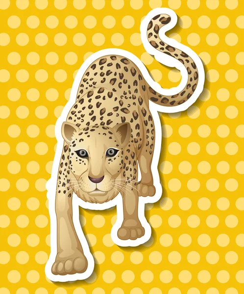 Leopardo — Vector de stock