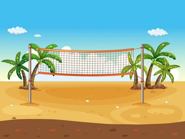 Voleibol de praia — Vetor de Stock