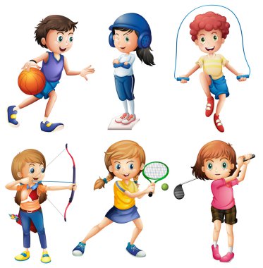 Spor oynayan çocuklar