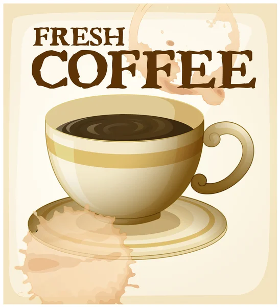 Coffee poster — Stock Vector