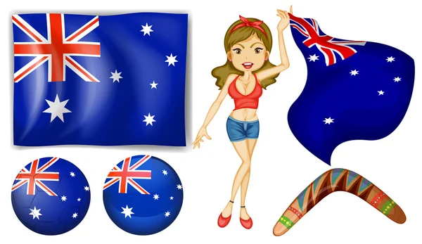 Australische thema — Stockvector