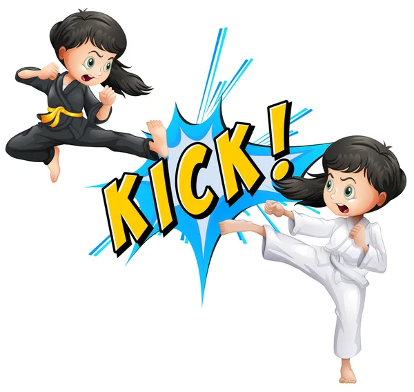 Kick flash Royalty Free Stock Vectors