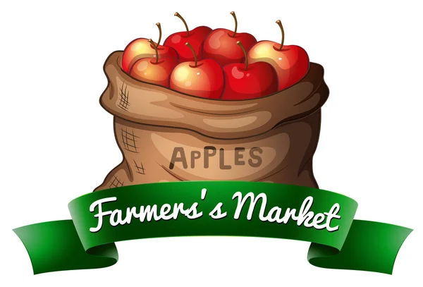 Frutas no saco —  Vetores de Stock