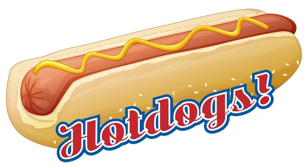 Fastfood hotdog Vectorbeelden