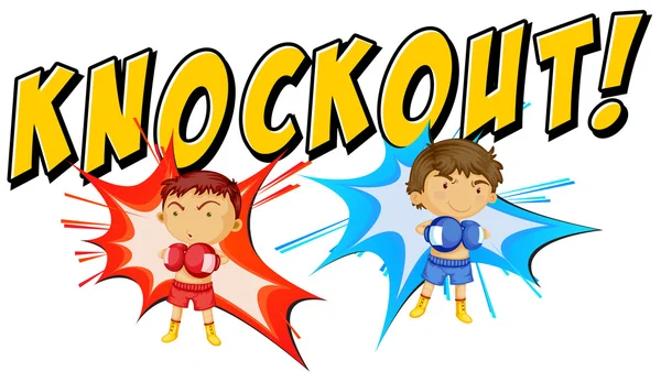 Knock-out — Stockvector