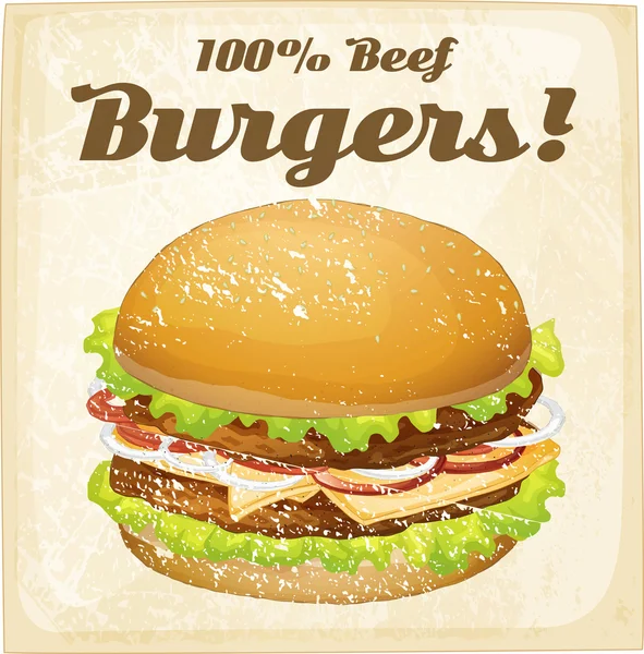 Burger — Stock Vector