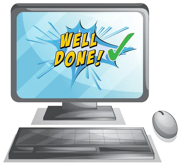 Well done — Stock Vector