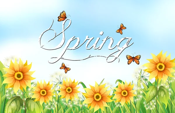 Wiosna — Wektor stockowy