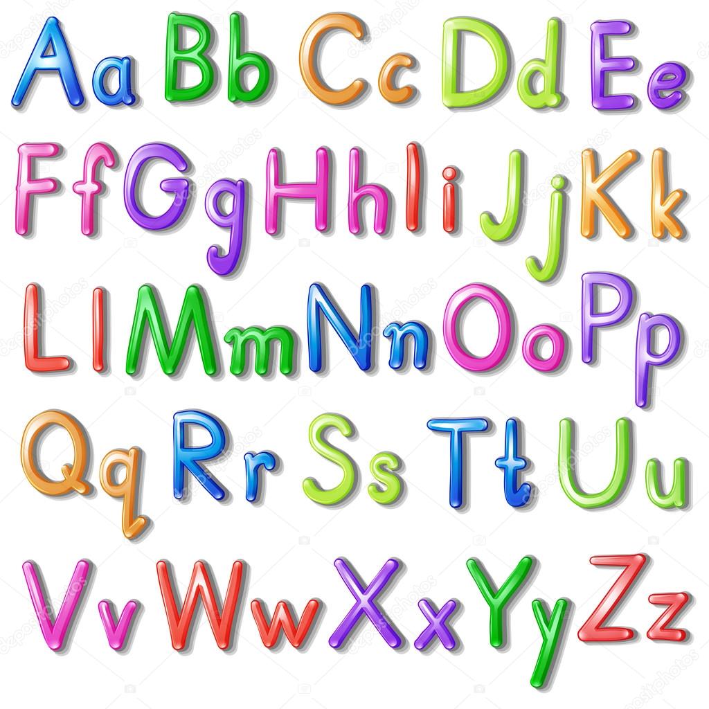 Letters of the alphabet