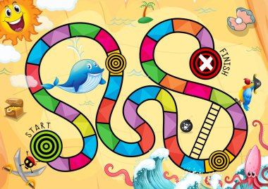 Bir korsan boardgame