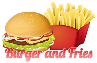 Burger ve patates kızartması