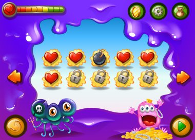 Canavarlar ile bir video oyunu