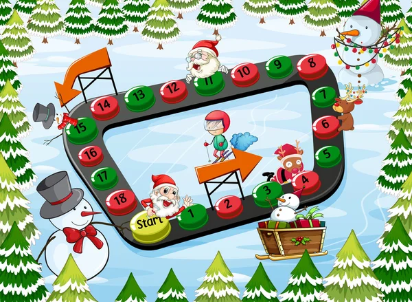 Un tablero de Navidad juego — Archivo Imágenes Vectoriales