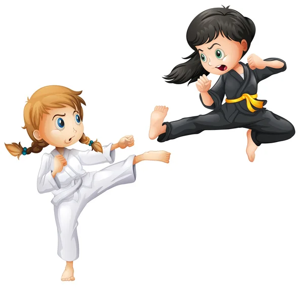 Dibujo de karate imágenes de stock de arte vectorial | Depositphotos