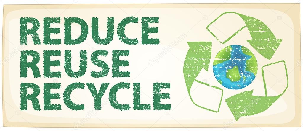Illustration of a recycle poster