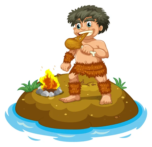 Caveman — Stock Vector