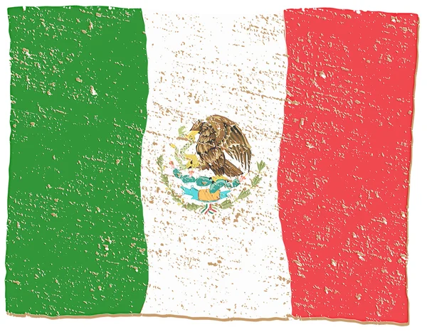 Mexique Drapeau — Image vectorielle