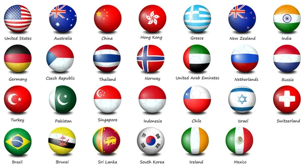 Icônes de drapeau — Image vectorielle