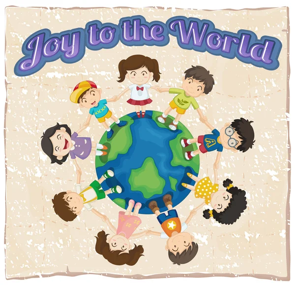 A joy to the world template — Stock Vector