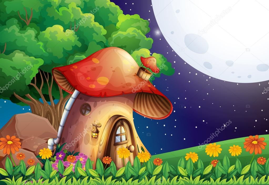 A mushroom house