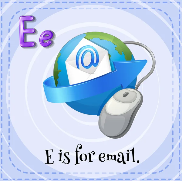 Letter E — Stock Vector