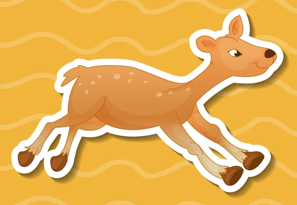 Deer Illustration — Stock Vector