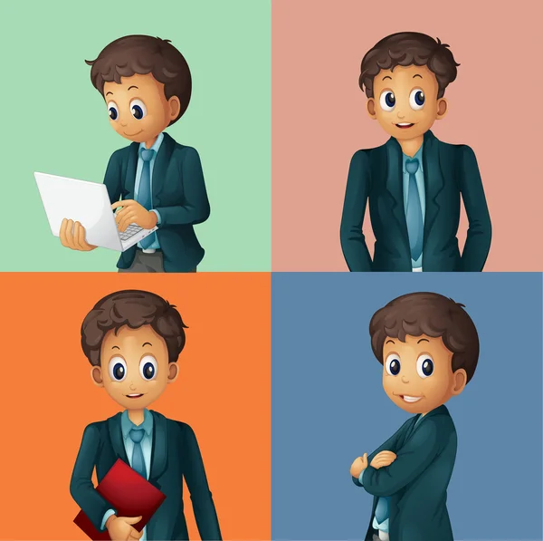 Businessman set — Stock Vector