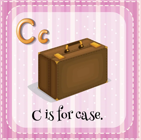 A letter C for case — Stock Vector