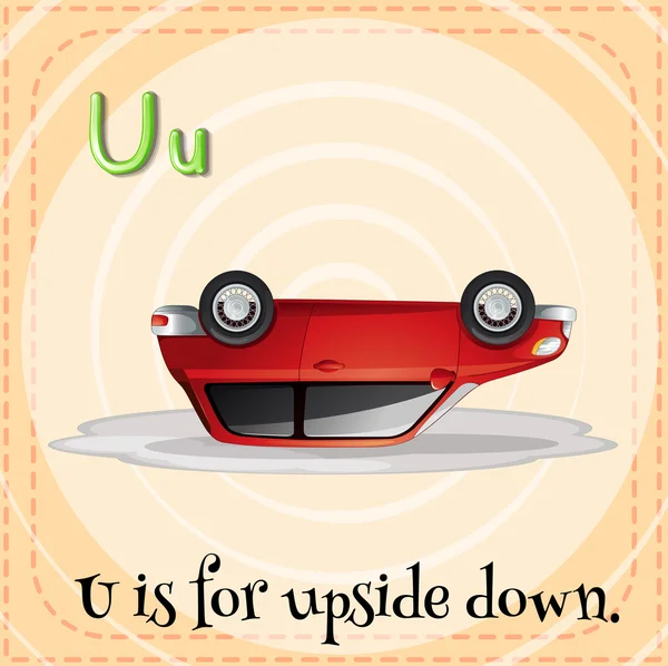 Een letter U — Stockvector