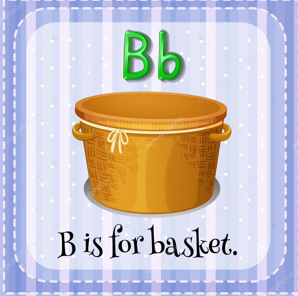 A letter B for basket