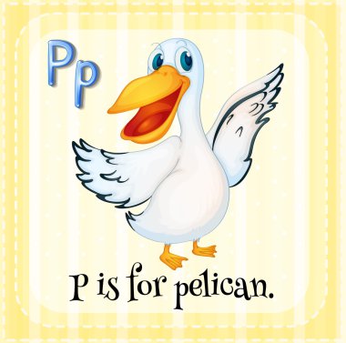 Pelikan için bir harf P