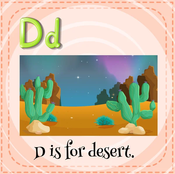 A letter D — Stock Vector