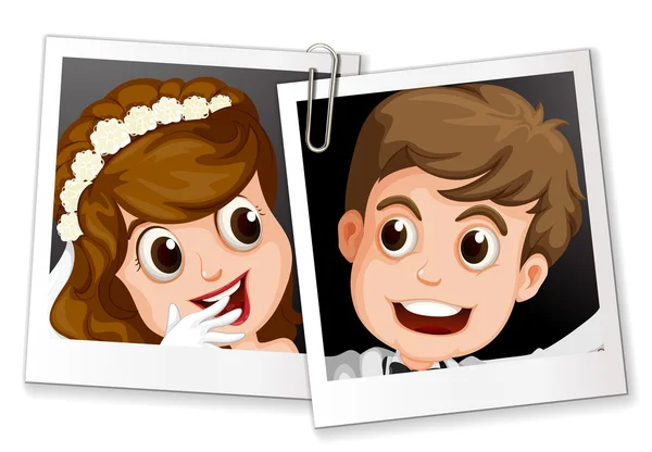 Photo de mariage — Image vectorielle