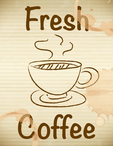 Fresh coffee — Stock Vector