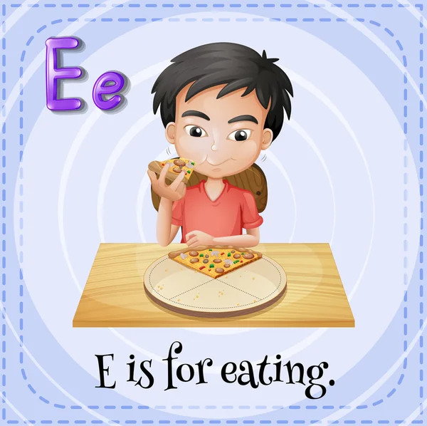 Kirjain E — vektorikuva