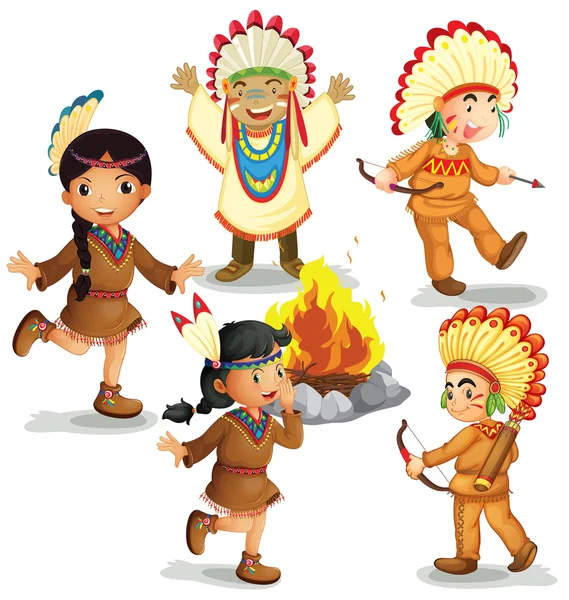 Индейцы — стоковый вектор