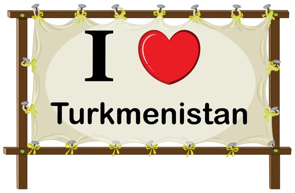Türkmenistan — Stockvektor