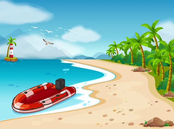 Beach — Stock Vector