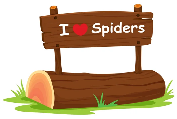 Ik hou van spin — Stockvector