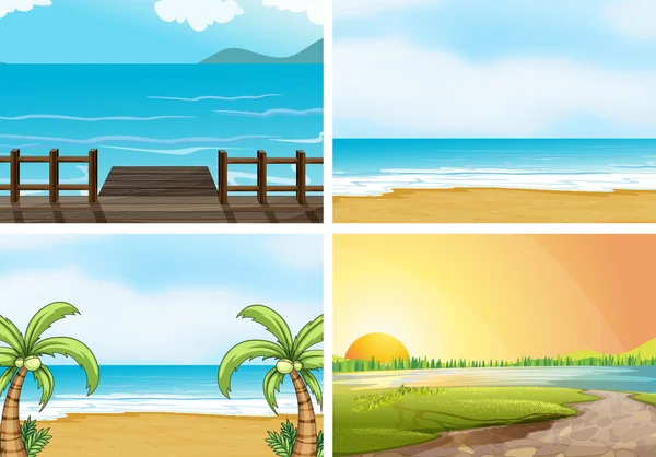 Playas — Vector de stock