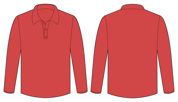 Camicia rossa — Vettoriale Stock