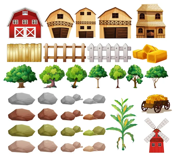 Farm — Stock Vector