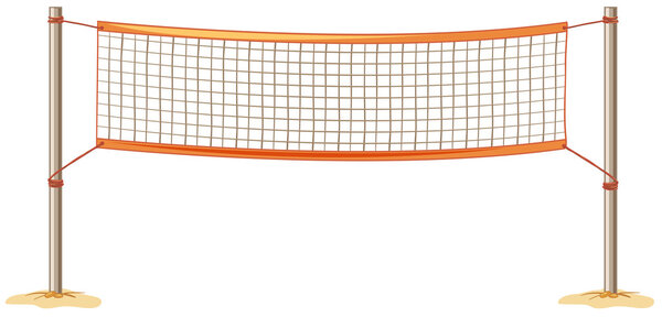 Close up volleyball net