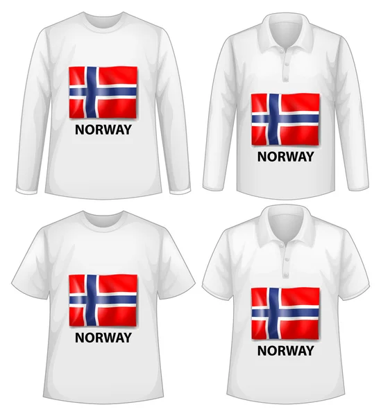 Norway shirt — Stock Vector