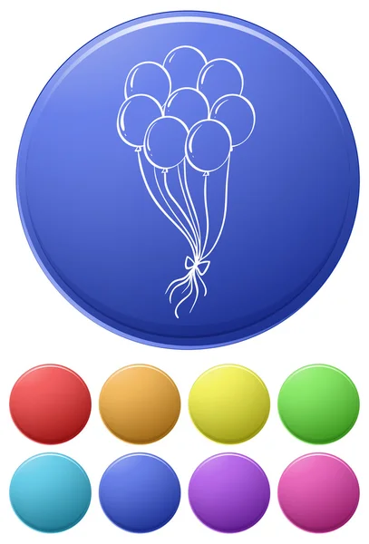 Luftballon-Symbole — Stockvektor