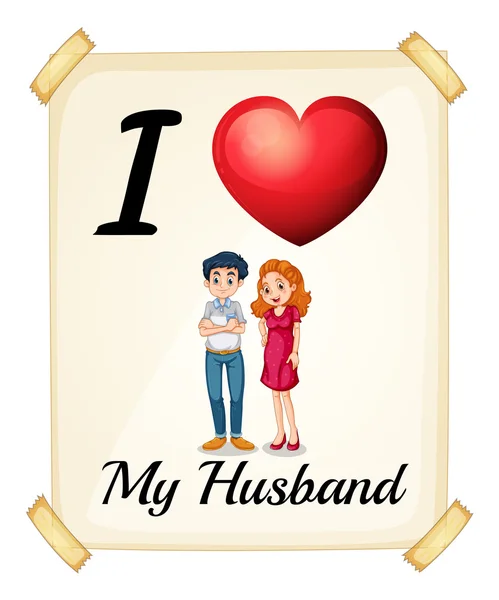 Husband — Stock Vector