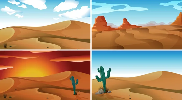 Deserts — Stock Vector