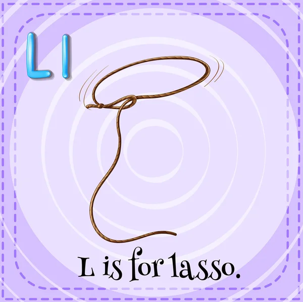 Letra L — Vector de stock